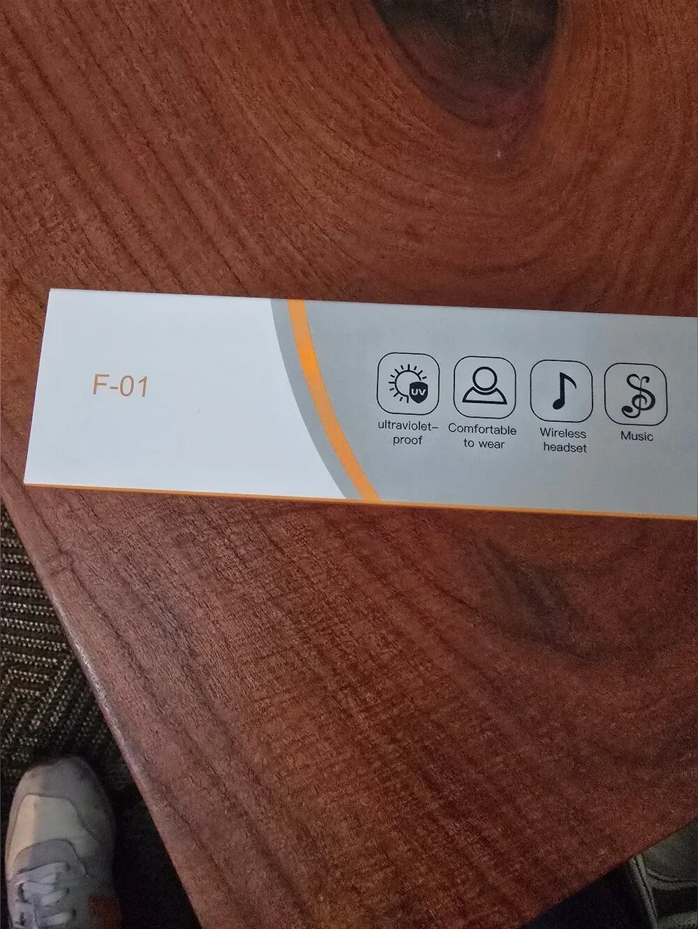 F-01 Smart Glasses Wireless Headset in Black and Gray